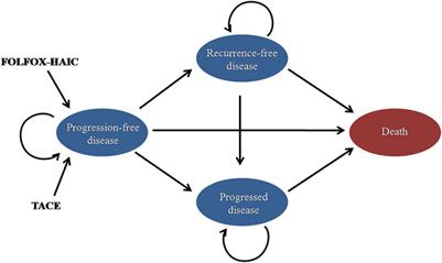 Cost-Effectiveness Analysis of Hepatic Arterial Infusion Chemotherapy of Infusional Fluorouracil, Leucovorin, and Oxaliplatin Versus Transarterial Chemoembolization in Patients With Large Unresectable Hepatocellular Carcinoma